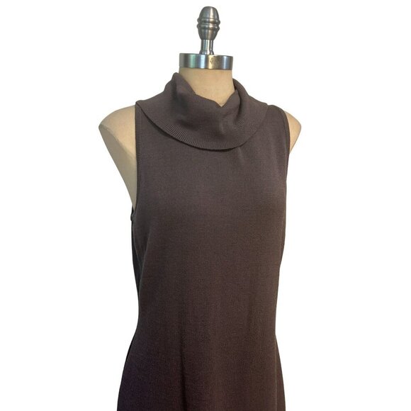 St John Collection Santana Knit Cowl Neck Dress Size 10 - Picture 2 of 6